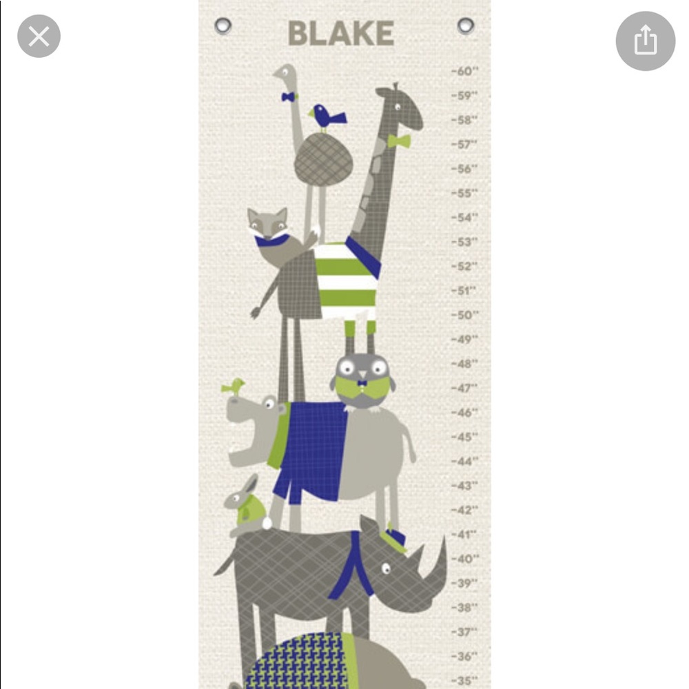 Kids Personalized Growth Chart (Blake)